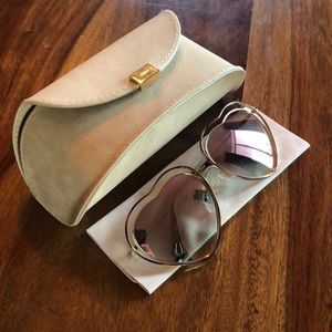 Chloe heart sunglasses
